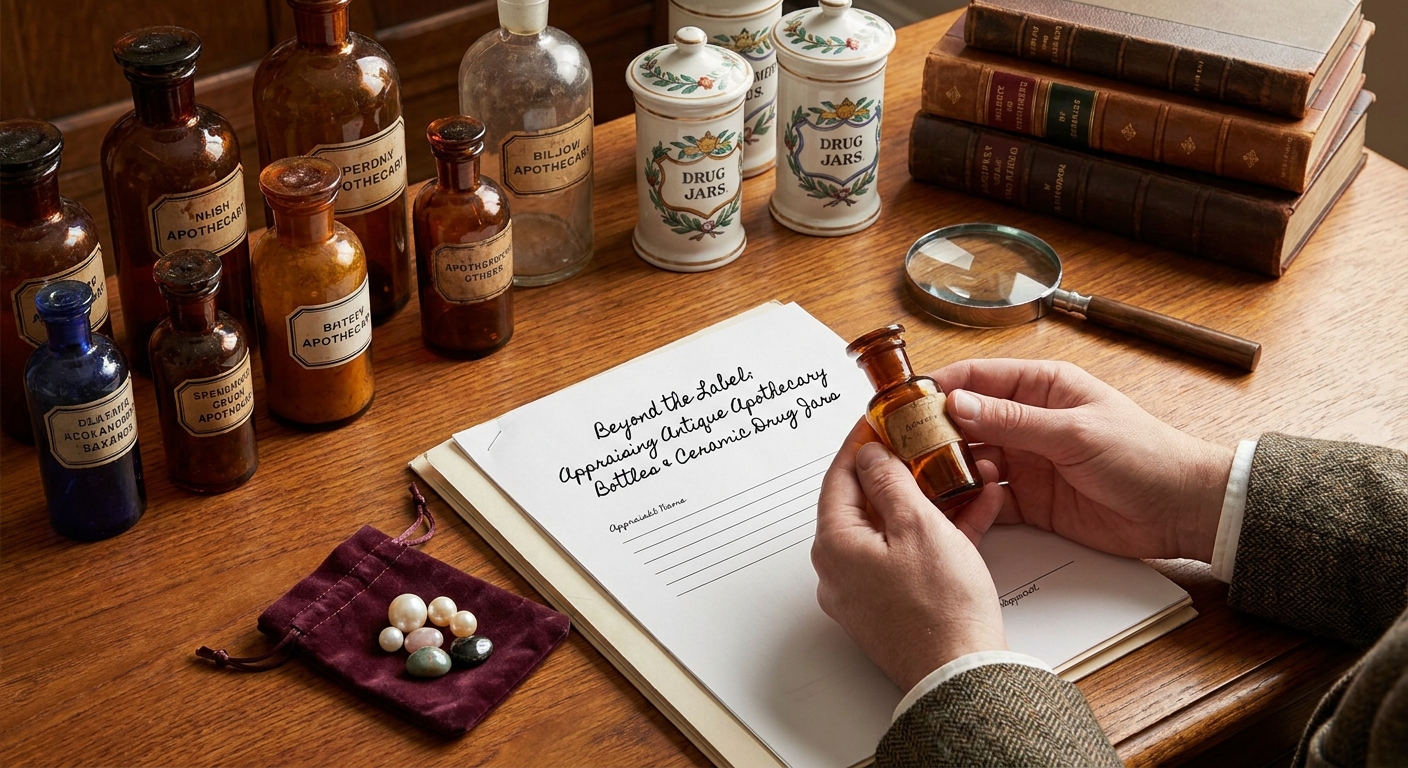 Beyond the Label: Appraising Antique Apothecary Bottles & Ceramic Drug Jars